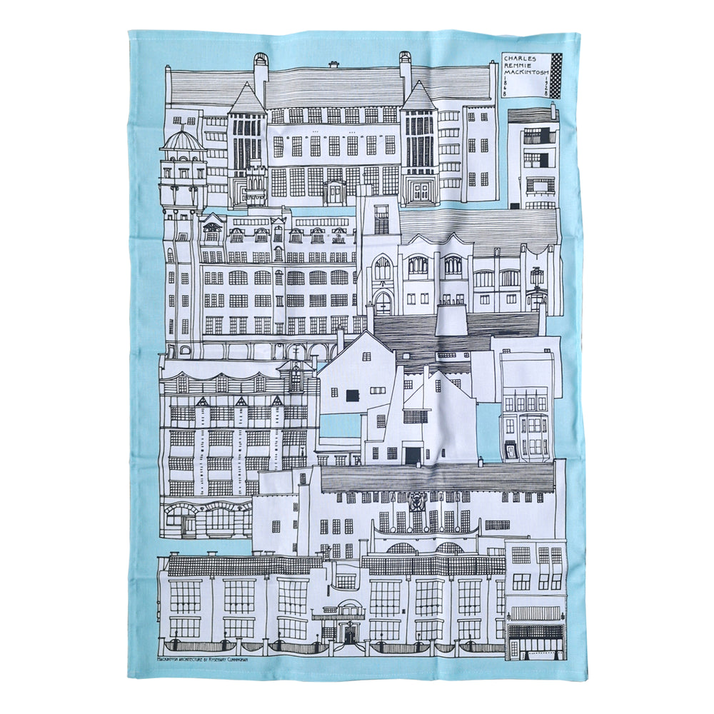 Mackintosh Architecture Teatowel by Illustration Etc.