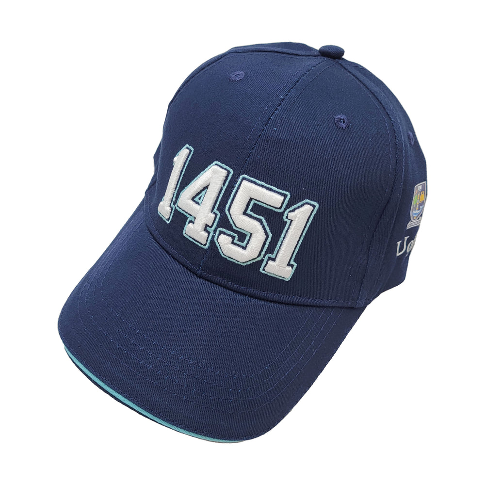 1451 Baseball Cap Glasgow - of Navy/Aqua University –