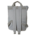 Light Grey Roll Top Backpack - reverse