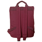 Burgundy Roll Top Backpack - reverse