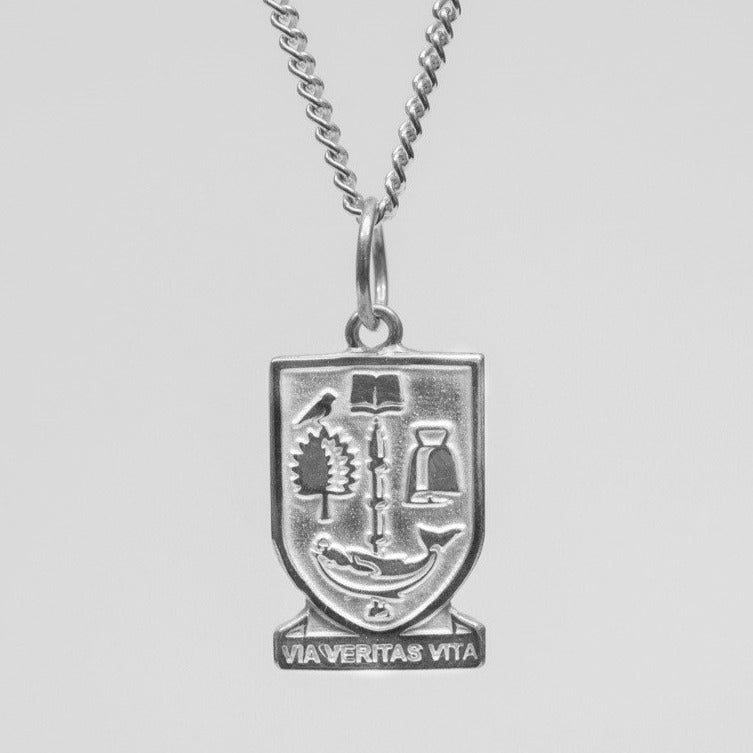 University Hallmarked Silver Crest Pendant