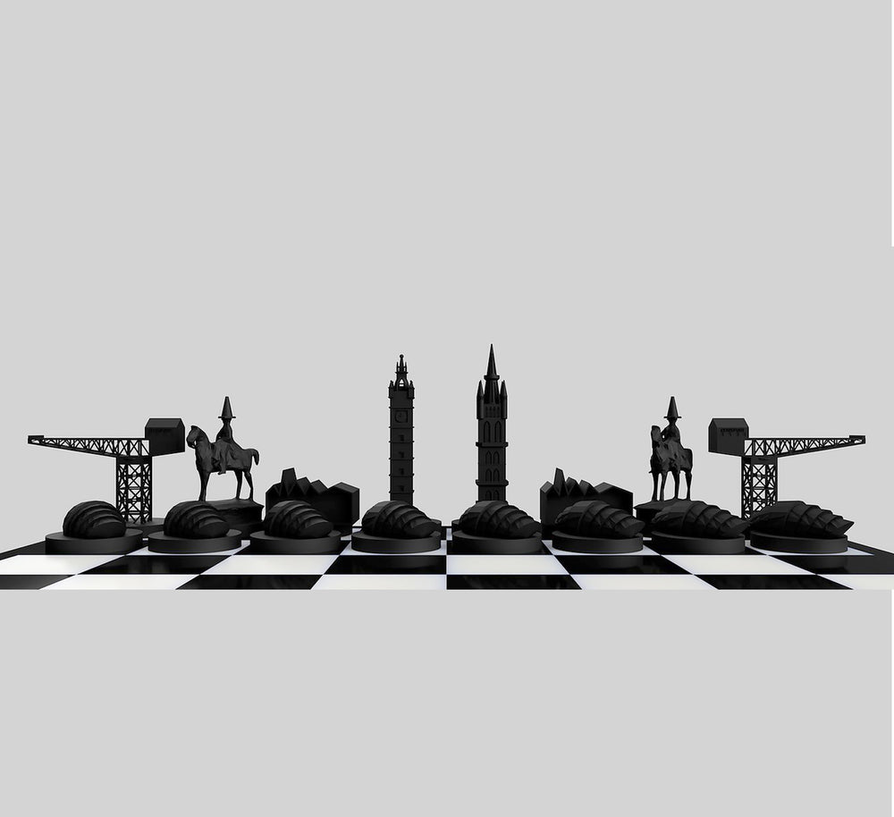 Glasgow Chess Set - black pieces